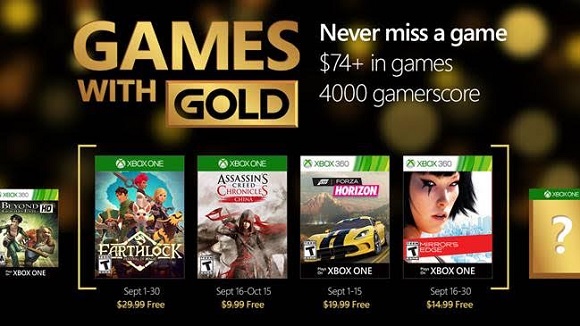 Juegos con Gold septiembre 2016