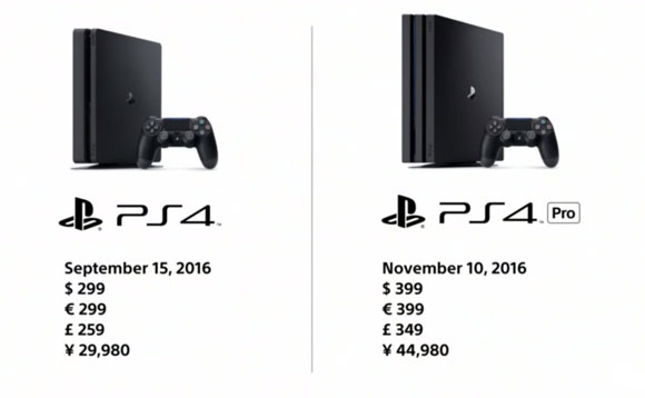 PlayStation 4 Pro se lanzará el 10 de noviembre