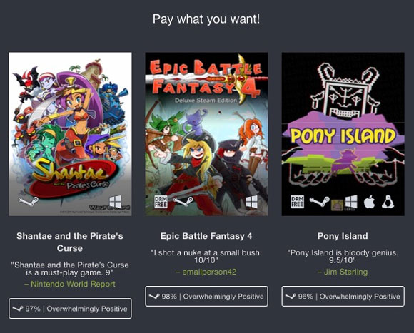 Solo juegos extremadamente positivos en el último Humble Bundle