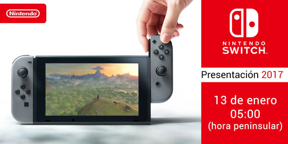 La presentación de Nintendo Switch se emitirá el día 13 a las 5:00