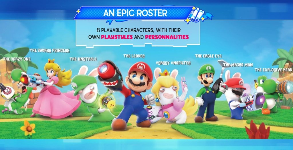 Filtrada una imagen promocional de Mario + Rabbids Kindgdom Battle