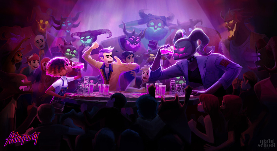 Los creadores de Oxenfree presentan Afterparty, sobre ganar a Satán bebiendo