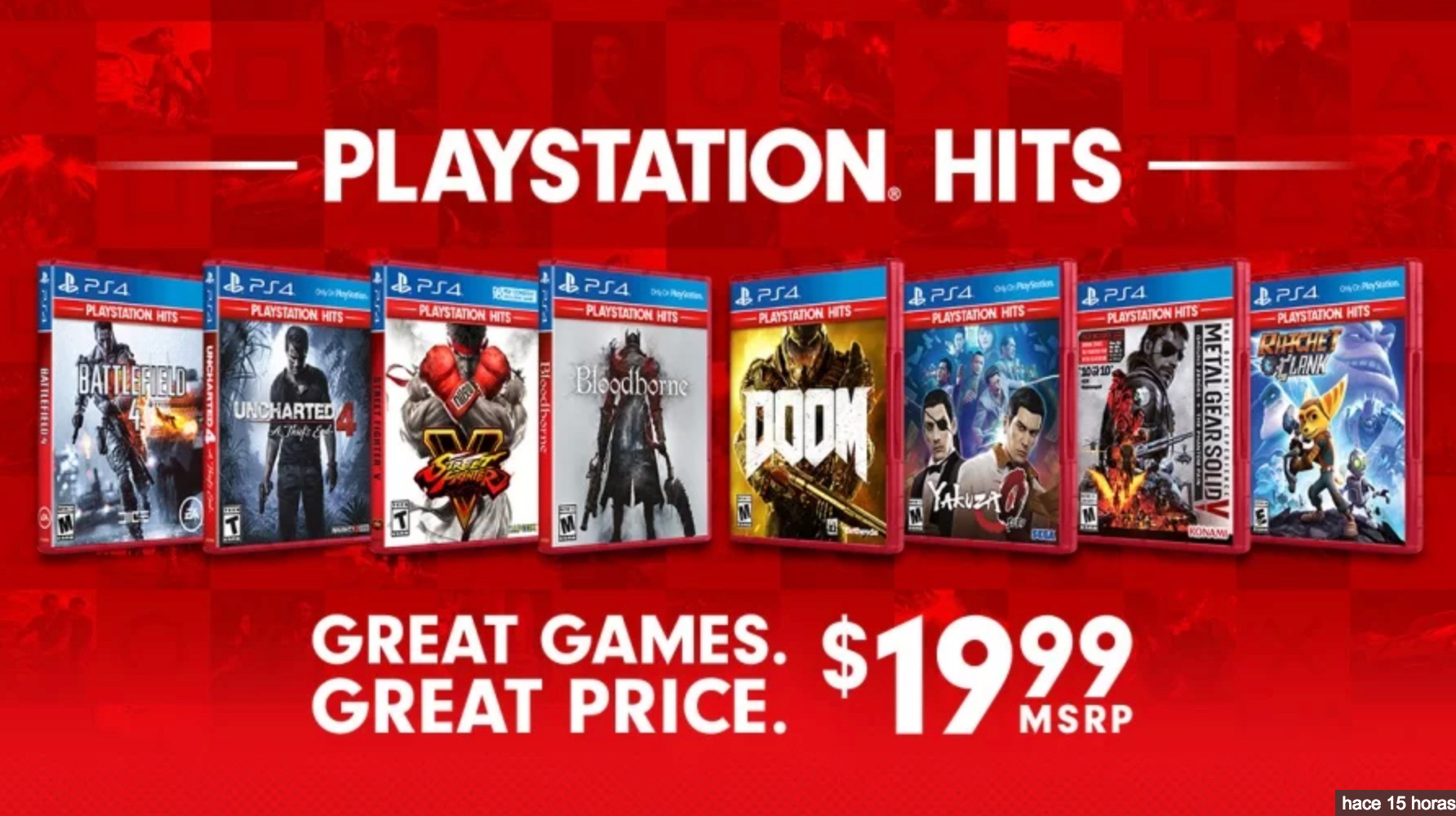 Sony lanza PlayStation Hits, su sello de clásicos de PS4 a bajo precio, en físico y digital