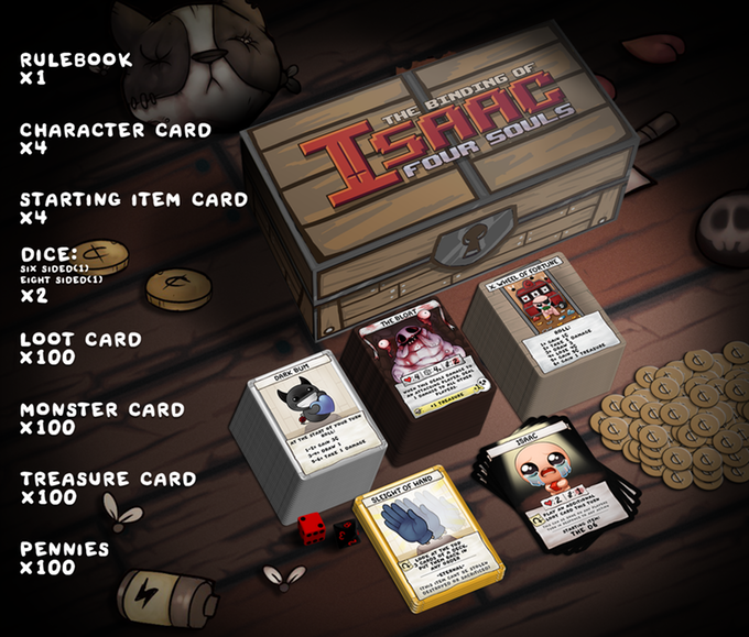 El juego de cartas de The Binding of Isaac rebasa el millón de dólares en Kickstarter