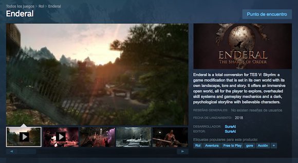 Enderal: The Shards of Order, un ambicioso mod de Skyrim, ya tiene su propia página en Steam