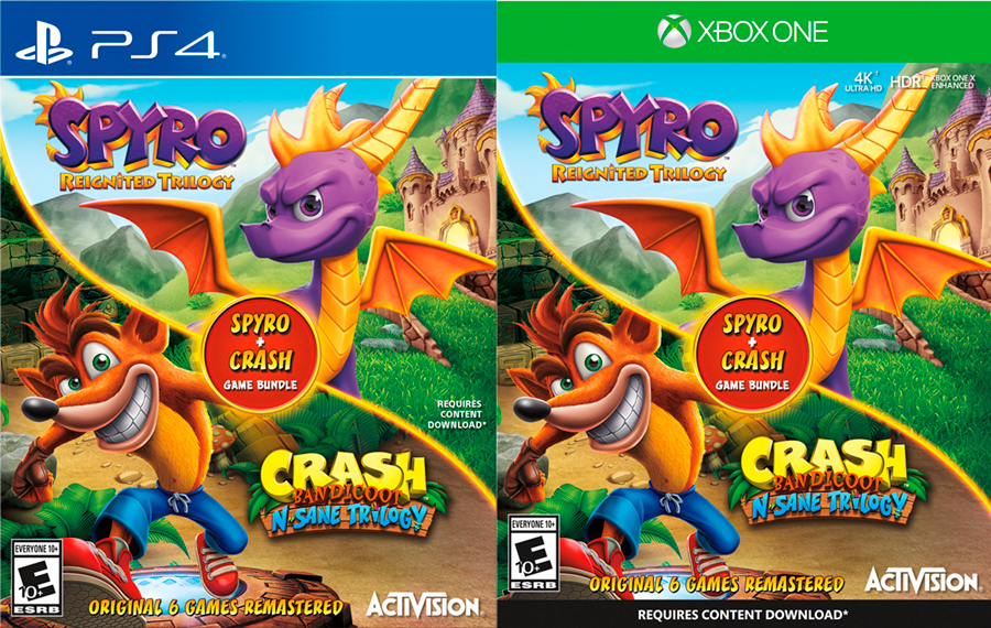Activision prepara un pack con las trilogías remasterizadas de Crash y Spyro