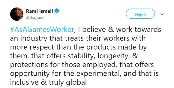 Los profesionales de la industria detallan su situación con el hashtag #AsAGamesWorker