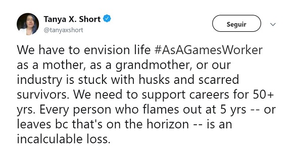 Los profesionales de la industria detallan su situación con el hashtag #AsAGamesWorker