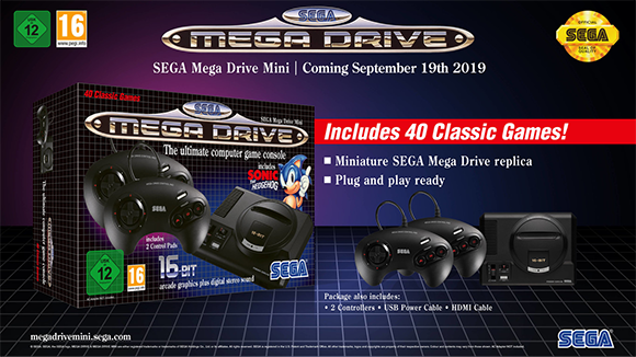 SEGA anuncia una Mega Drive Mini que incluirá 40 juegos