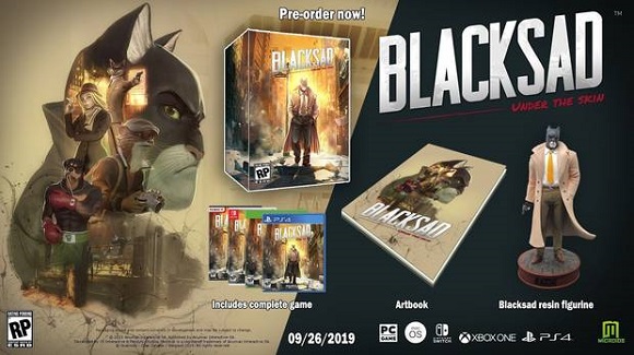 Blacksad: Under the Skin llegará a PC y consolas el 26 de septiembre