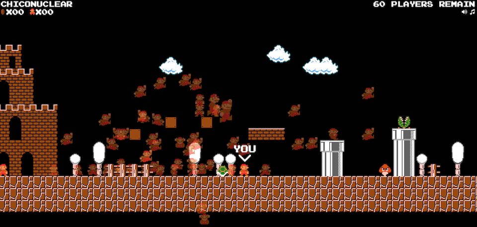 El infierno es este battle royale de Super Mario Bros.