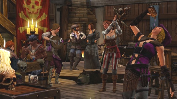 los sims medieval piratas y caballeros