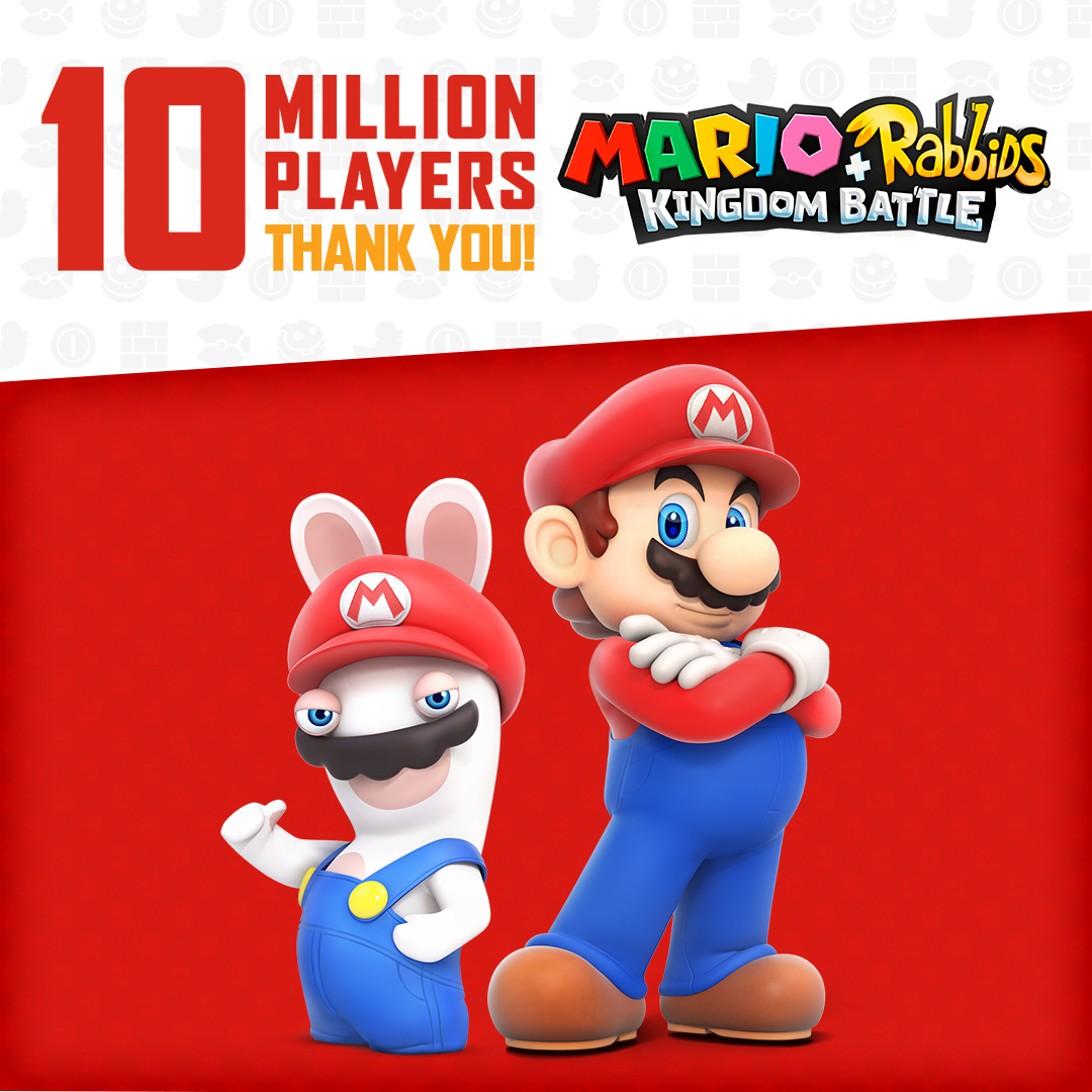 Mario + Rabbids Kingdom Battle supera los 10 millones de jugadores
